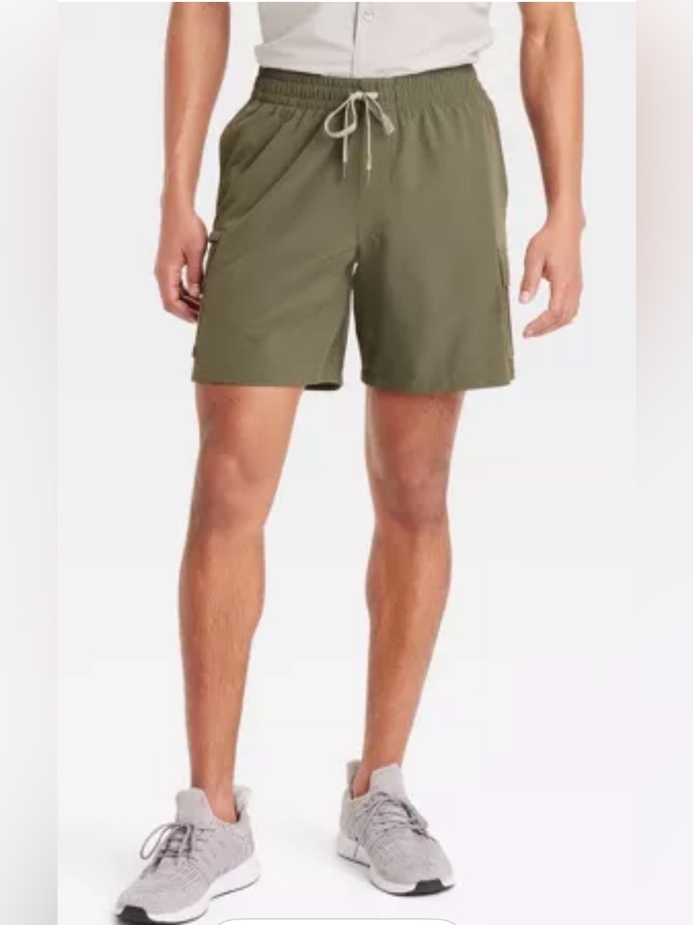 all in motion Olive Drawstring Swim Trunks